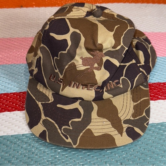 Youngan Hat U S INTEC INC Brown Duck Camouflage Baseball snapback hat Men Size - Picture 1 of 5